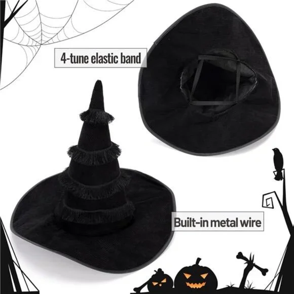 Wicked Witch Hat Glasses Gloves Socks Halloween Costume - Picture 3 of 8